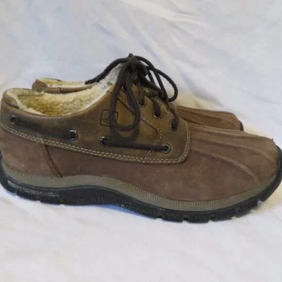 Sperry Brown and Dark Brown Shearling Duck Boots Men main image 4
